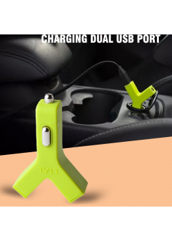TYTL Y-Charge Car Charger, 4.2A Rapid Charging With Dual USB Port, Y-2